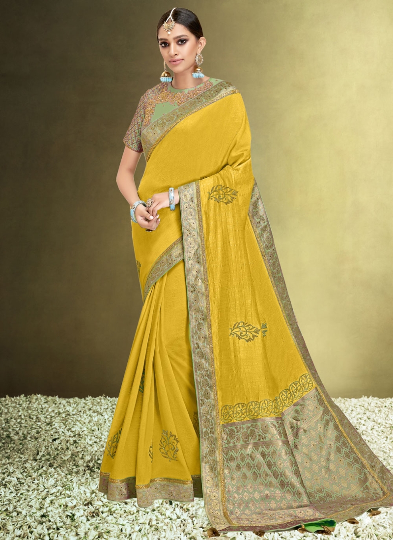 Praiseworthy Border Silk Trendy Saree