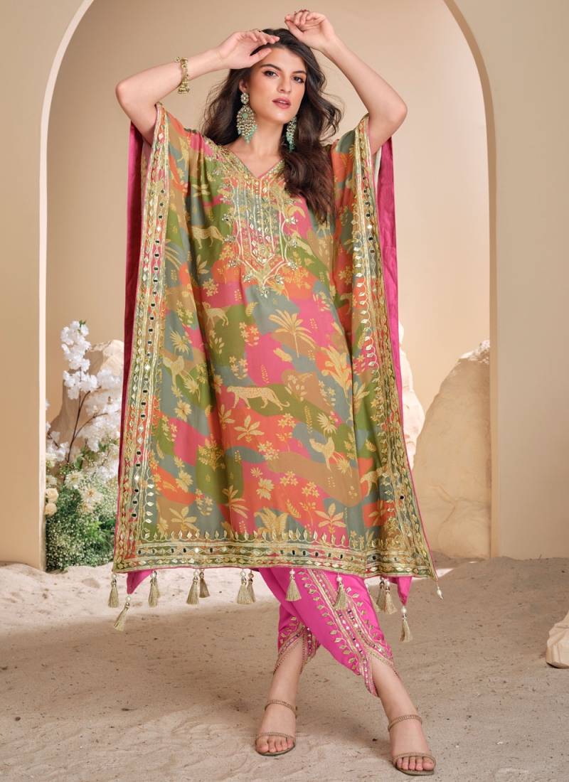 Praiseworthy Zari Readymade Salwar Kameez