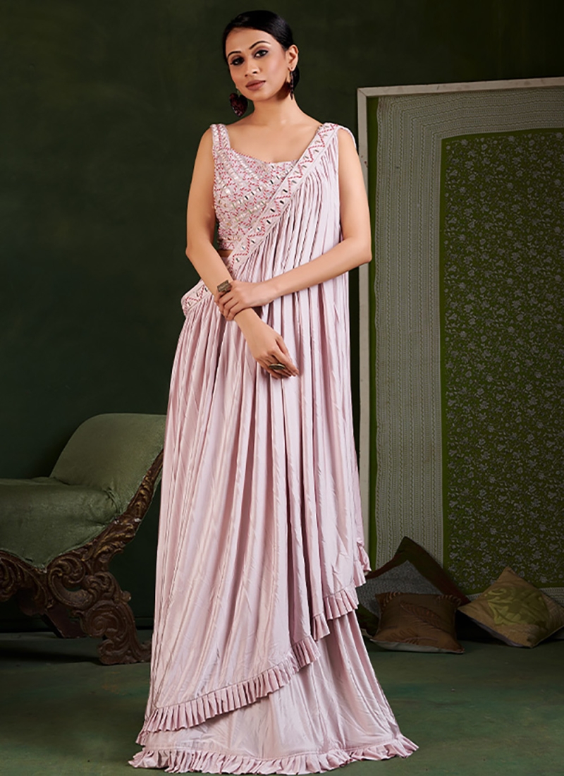 Shopping Online Lehenga in Ruby Pink Gota Patti Embroidered Fabric  LLCV114020