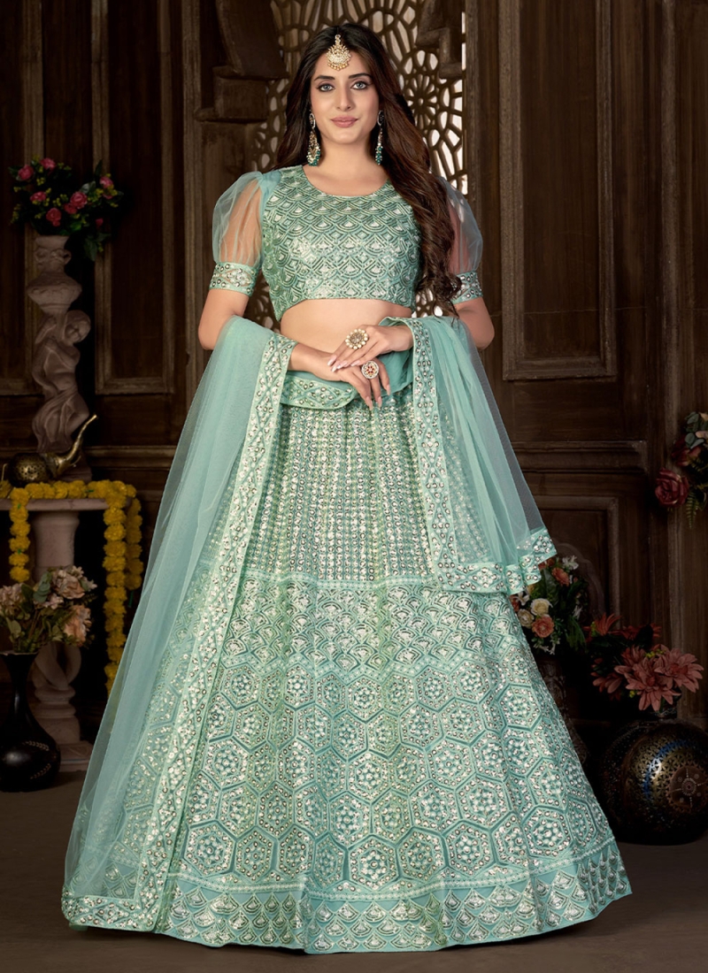 Emerald Green Lehenga Set from Gamila Collection | Green lehenga, Lehenga,  Bridal dress design