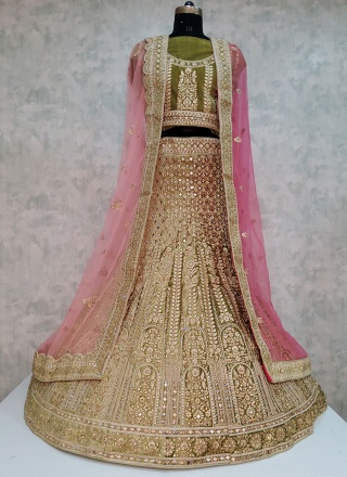 Preferable Sea Green Embroidered Designer Lehenga Choli