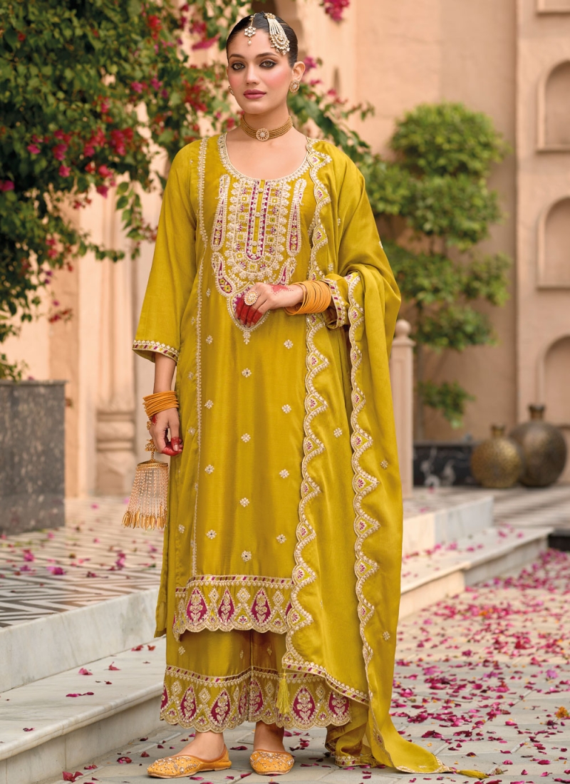 Prepossessing Stone Ceremonial Designer Salwar Kameez