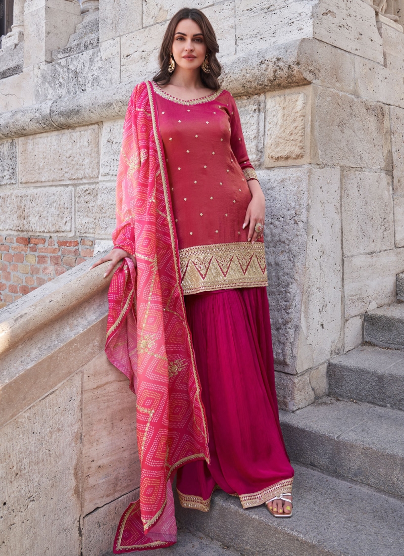 Prime Rani Embroidered Shimmer Readymade Salwar Kameez