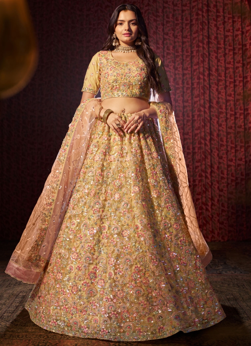 Prime Yellow Designer Lehenga Choli