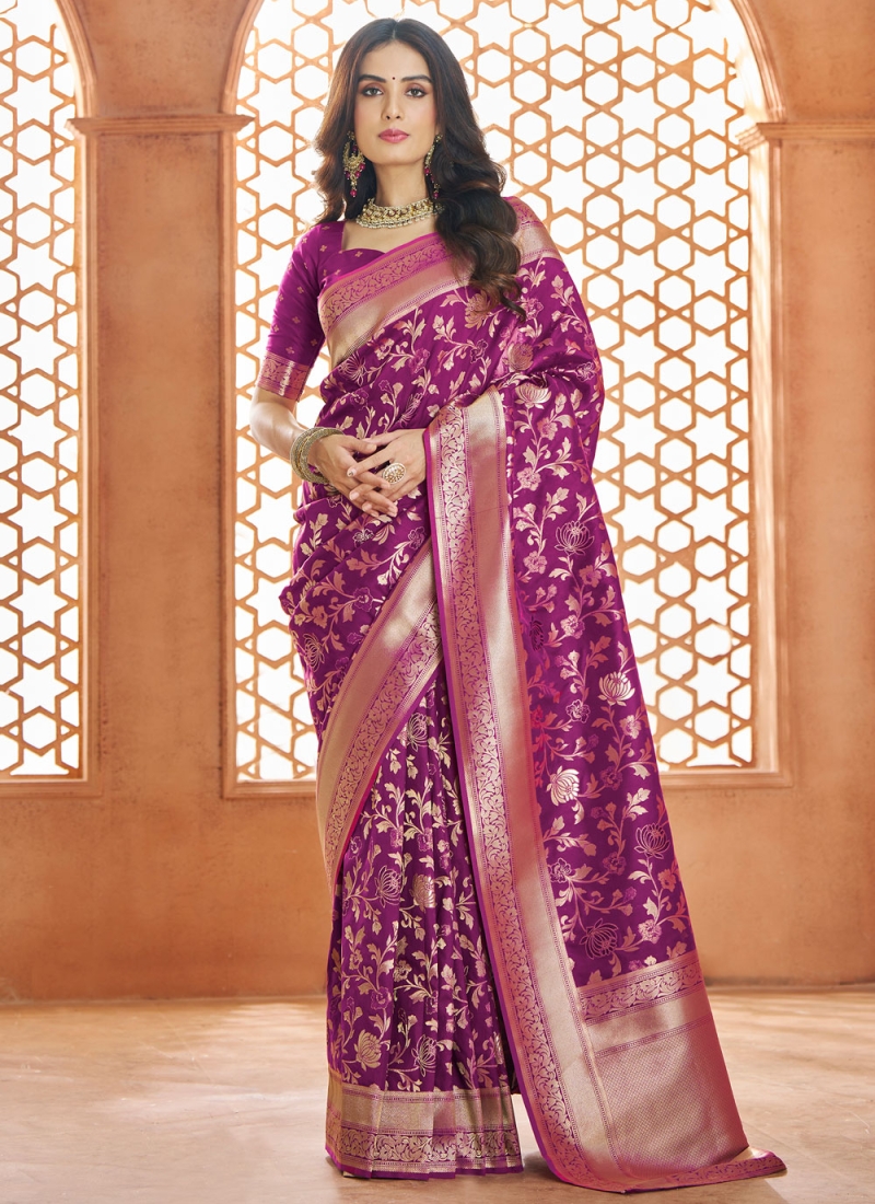 Princely Burgundy Ceremonial Contemporary Saree