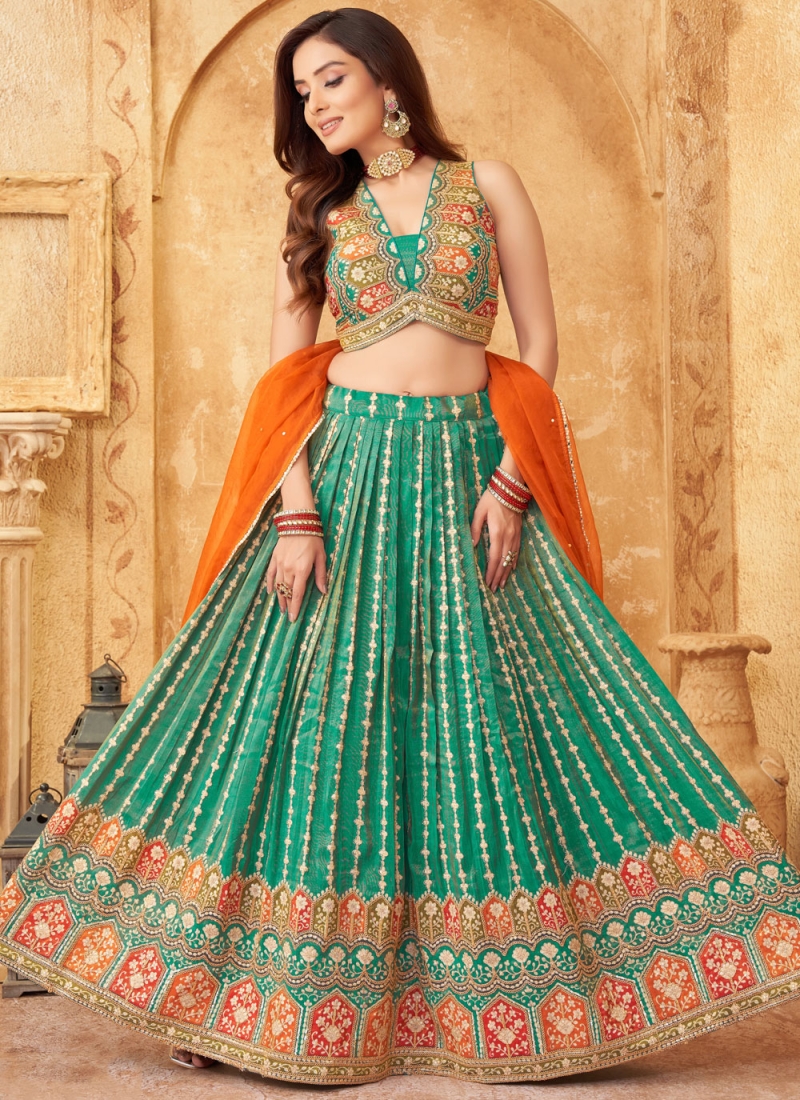 Rama Georgette Readymade Lehenga Choli