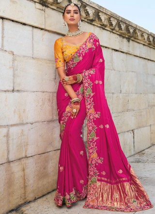 Rani Ceremonial Satin Contemporary Saree