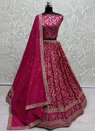 Rani Mehndi Viscose Trendy Lehenga Choli