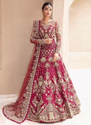 Rani Net Wedding Trendy Gown