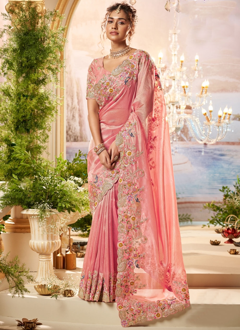 Ruritanian Thread Viscose Contemporary Saree