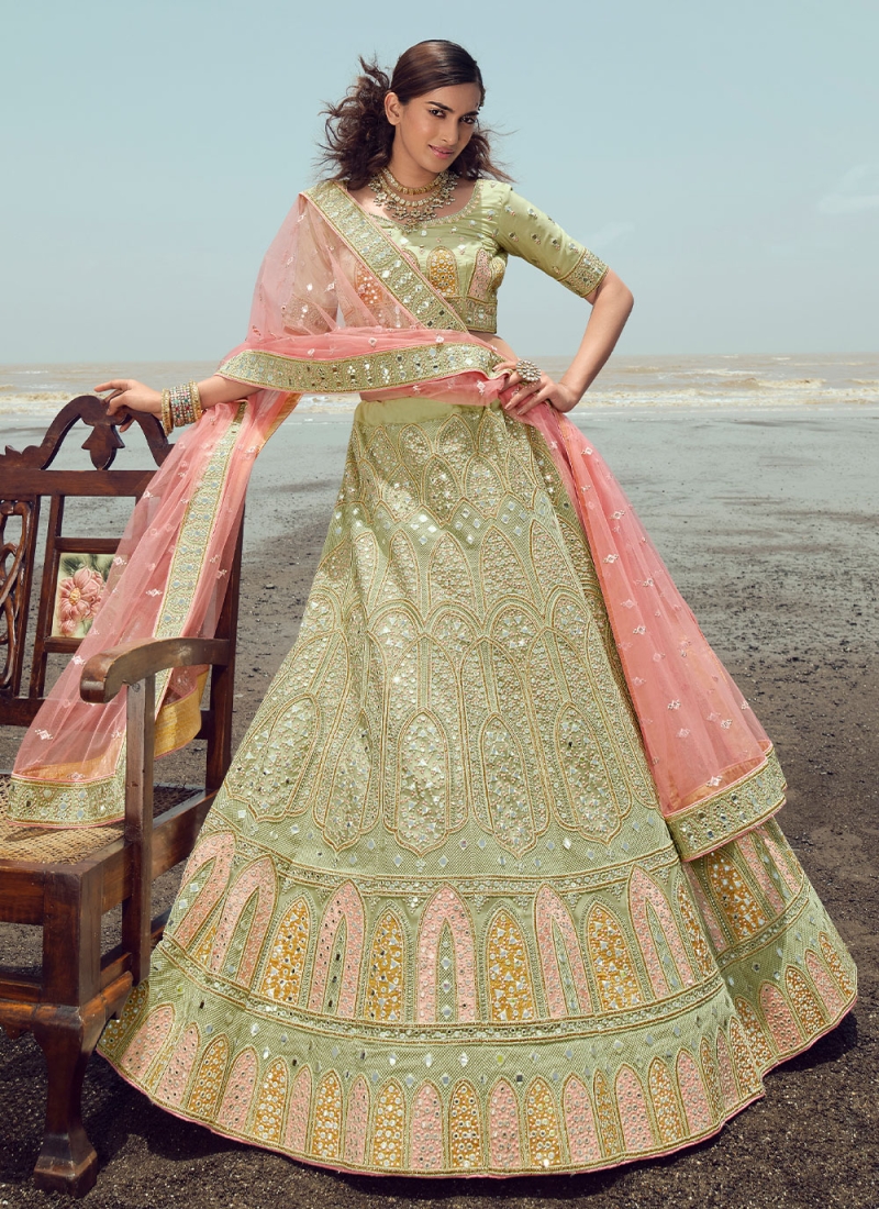 Buy Zari Reception Designer Lehenga Choli : 265645 -