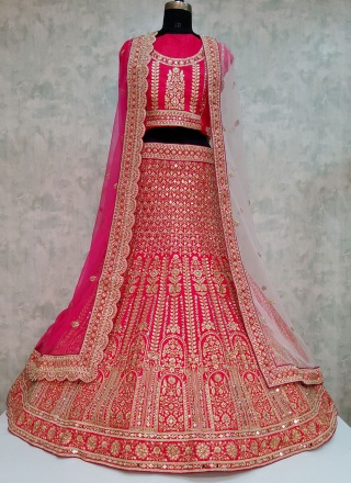 Silk Embroidered Rani Trendy Lehenga Choli
