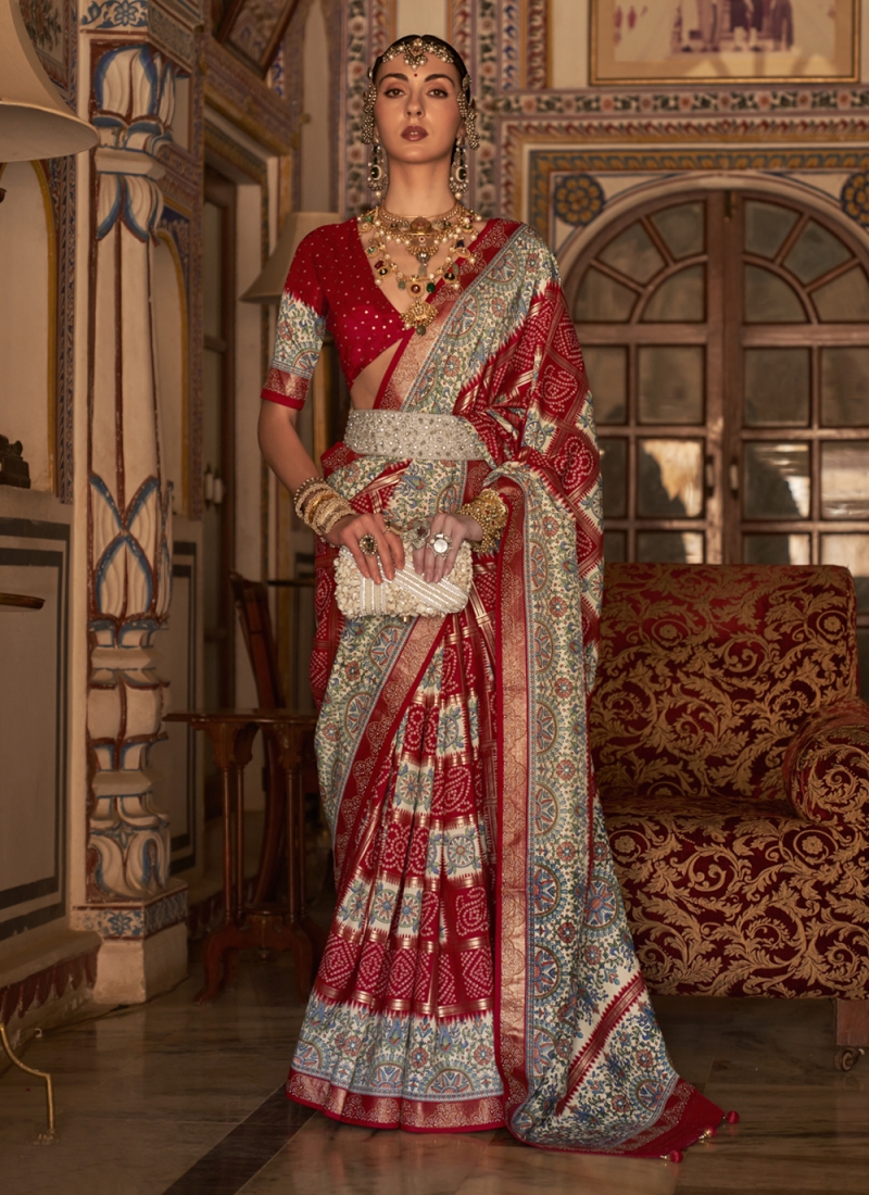 Buy Dark Maroon Banarasi Saree online-Karagiri – Karagiri Global