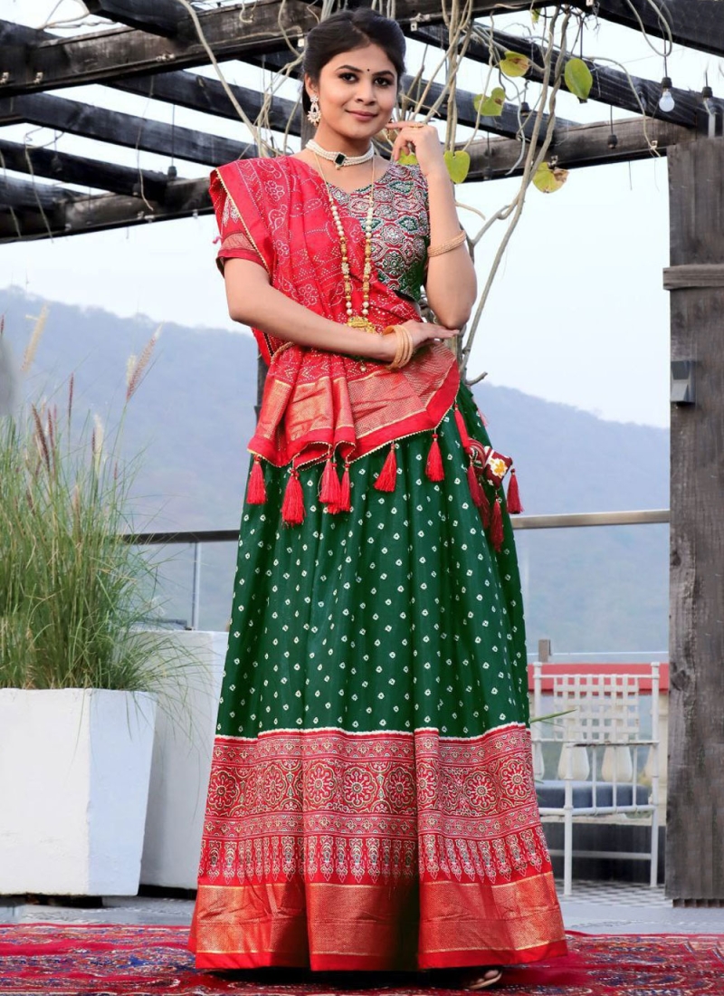 Silk Multi Colour Designer Lehenga Choli