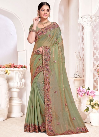 Simplistic Embroidered Classic Designer Saree