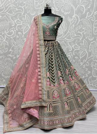 Soft Net Bridal Lehenga Choli