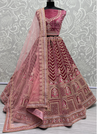 Soft Net Ceremonial Lehenga Choli