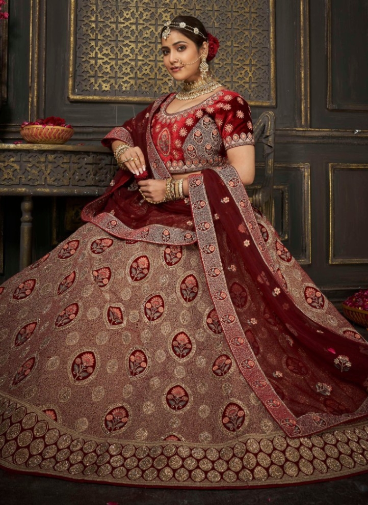 Soft Net Designer Lehenga Choli