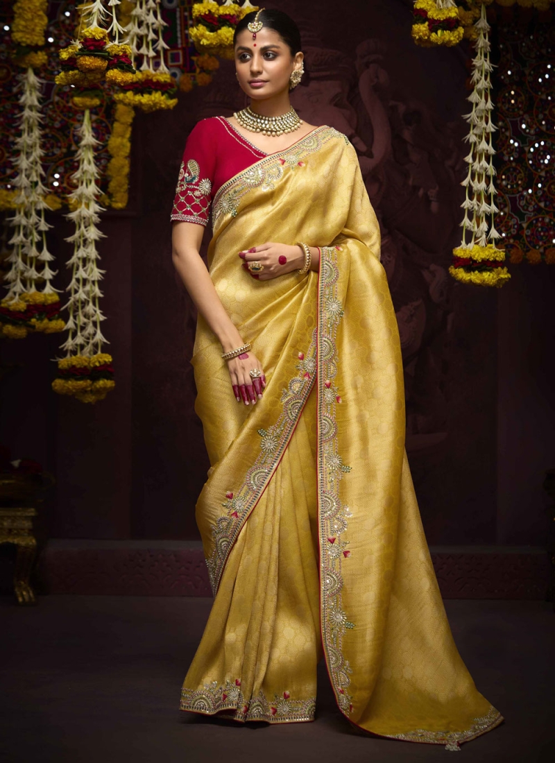 Specialised Contemporary Saree For Reception