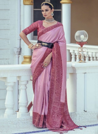 Spectacular Satin Weaving Classic Saree