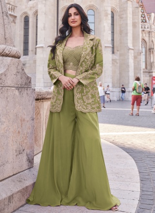 Sterling Green Festival Readymade Salwar Suit