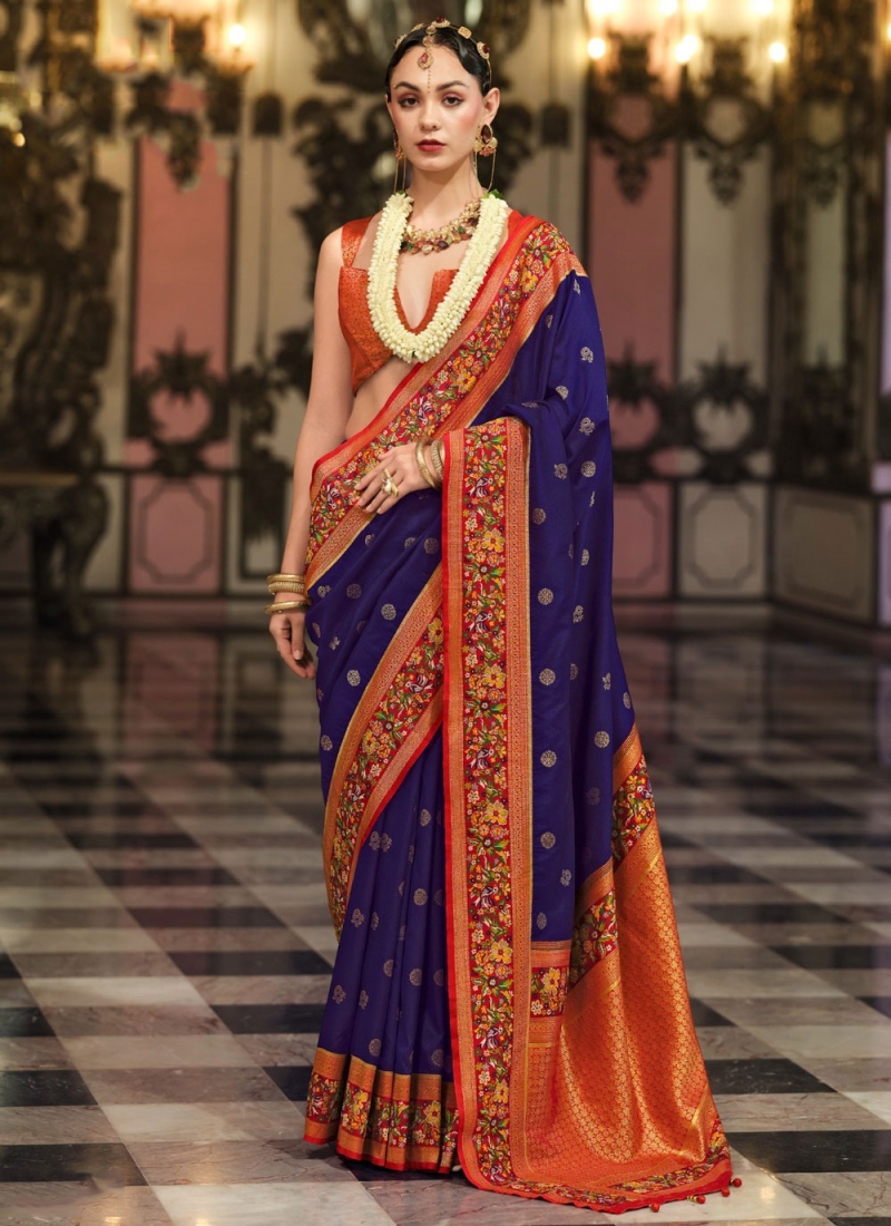 Sterling Silk Jacquard Work Designer Saree