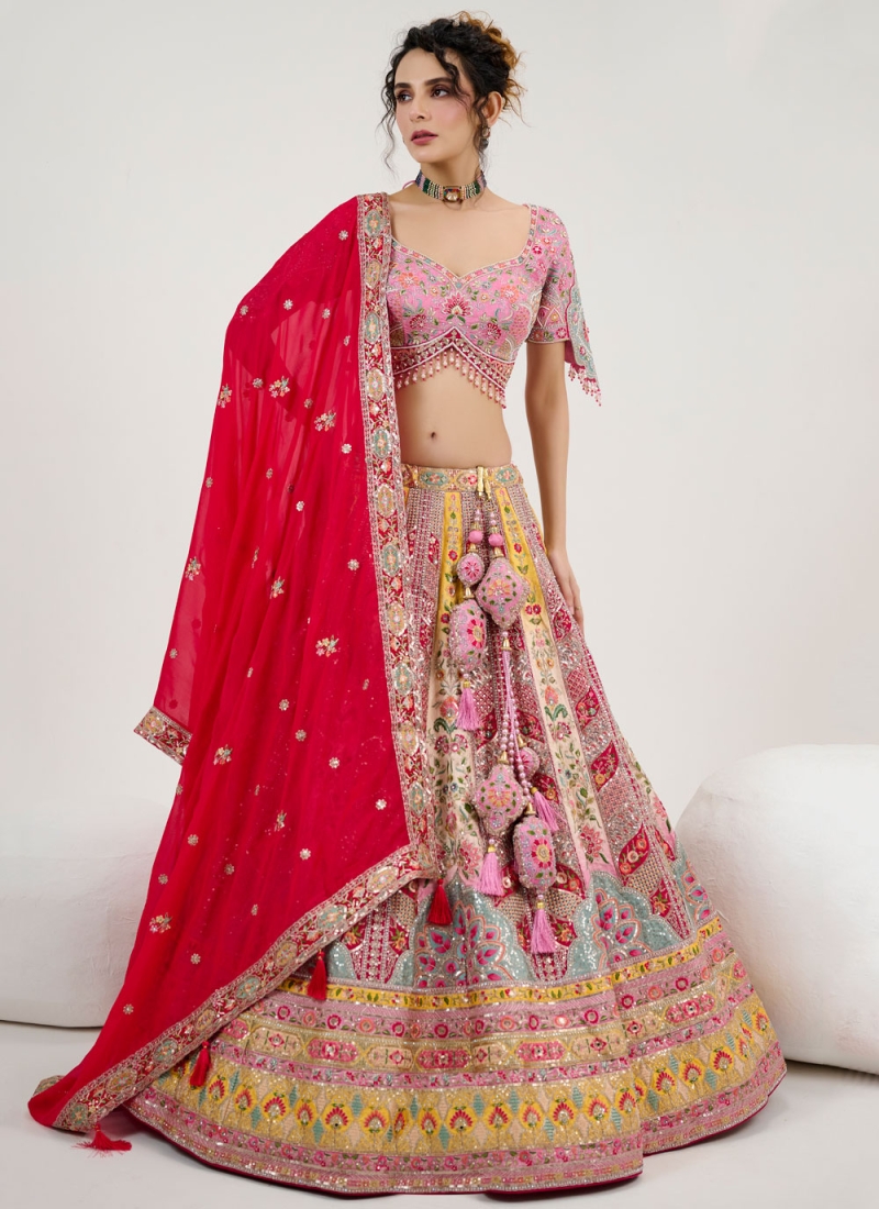 Strange Multi Colour Readymade Lehenga Choli