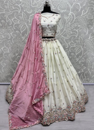 Strange Silk Reception Trendy Lehenga Choli