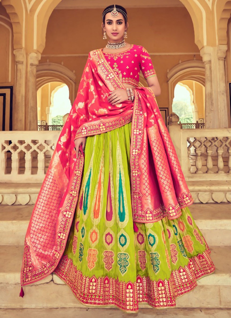 Striking A Line Lehenga Choli For Engagement