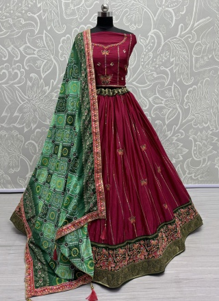 Stylish Silk Trendy Lehenga Choli