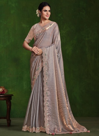 Subtle Satin Silk Festival Trendy Saree