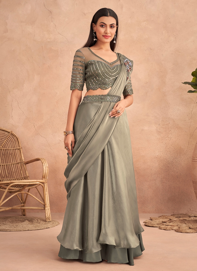 Party Wear Lehenga Sarees: Shop Lehenga Sarees for Party Wear Online at  Indian Cloth Store