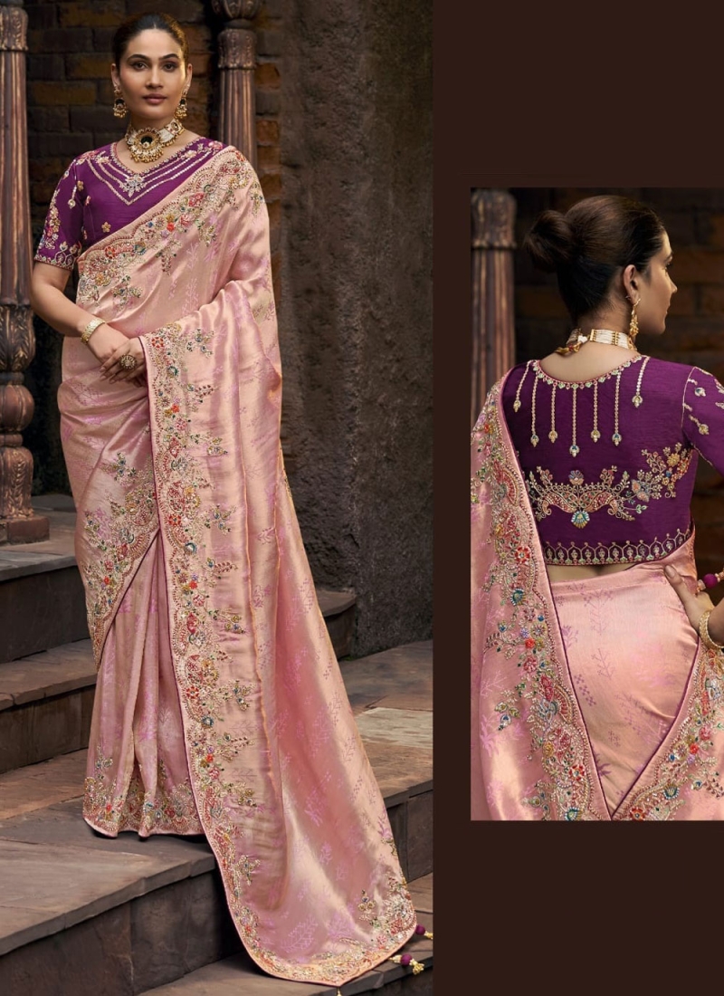 Swanky Embroidered Contemporary Saree