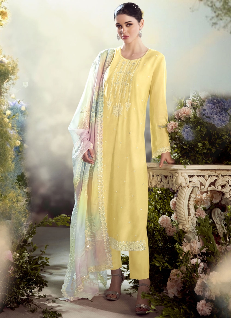 Swanky Yellow Salwar Kameez