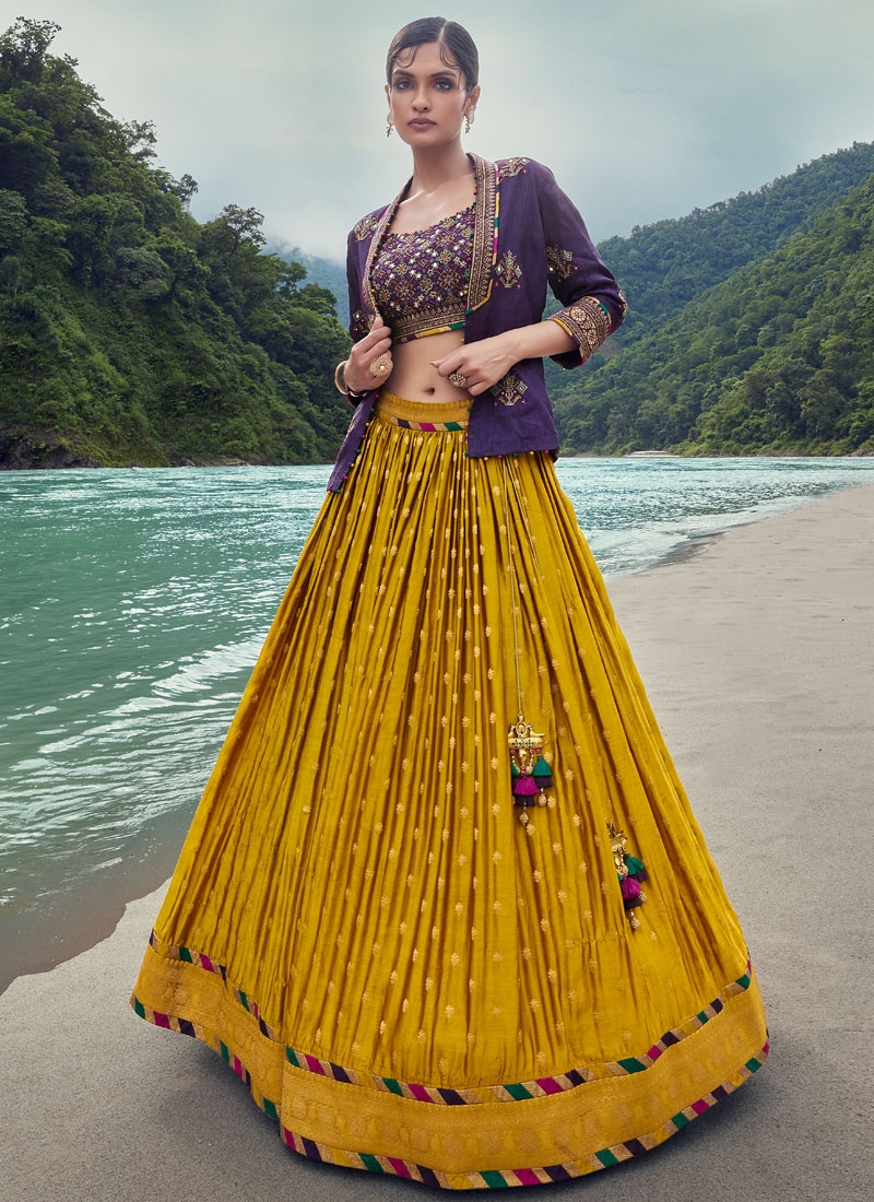Multicolor Designer Navratri Chaniya Choli With Separate Jacket – Palkhi  Fashion
