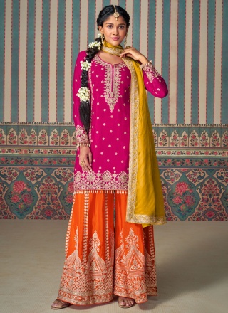 Thrilling Rani Silk Readymade Salwar Kameez