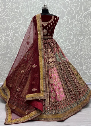 Urbane Multi Colour Sequins A Line Lehenga Choli