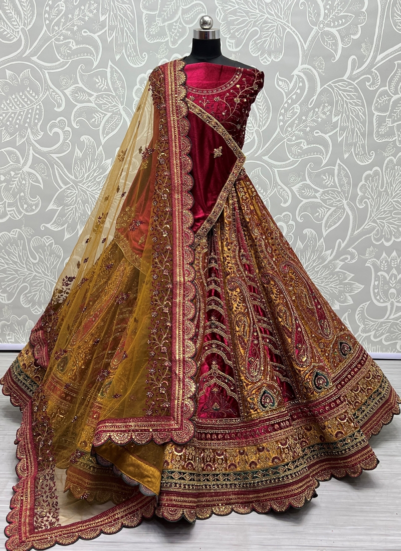 Buy Riyasat Hot Pink Bridal Lehenga Set by JIGAR MALI at Ogaan Online  Shopping Site