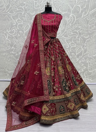 Voluptuous Sequins Velvet Trendy Lehenga Choli