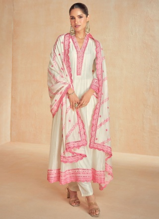 White Color Designer Salwar Kameez