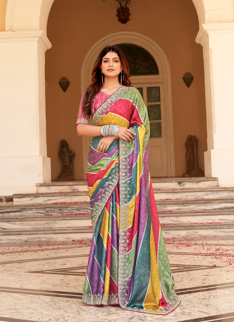 Winsome Kasab Coating Engagement Classic Saree