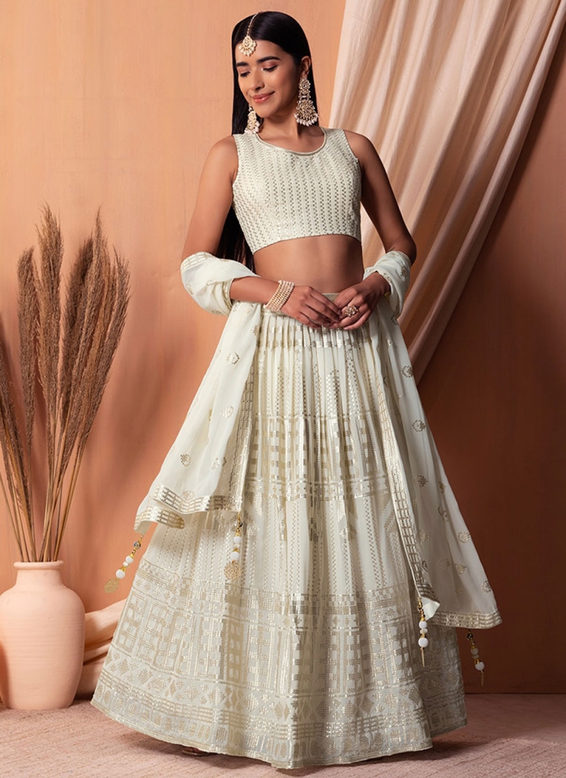 Winsome Thread Georgette Designer Lehenga Choli