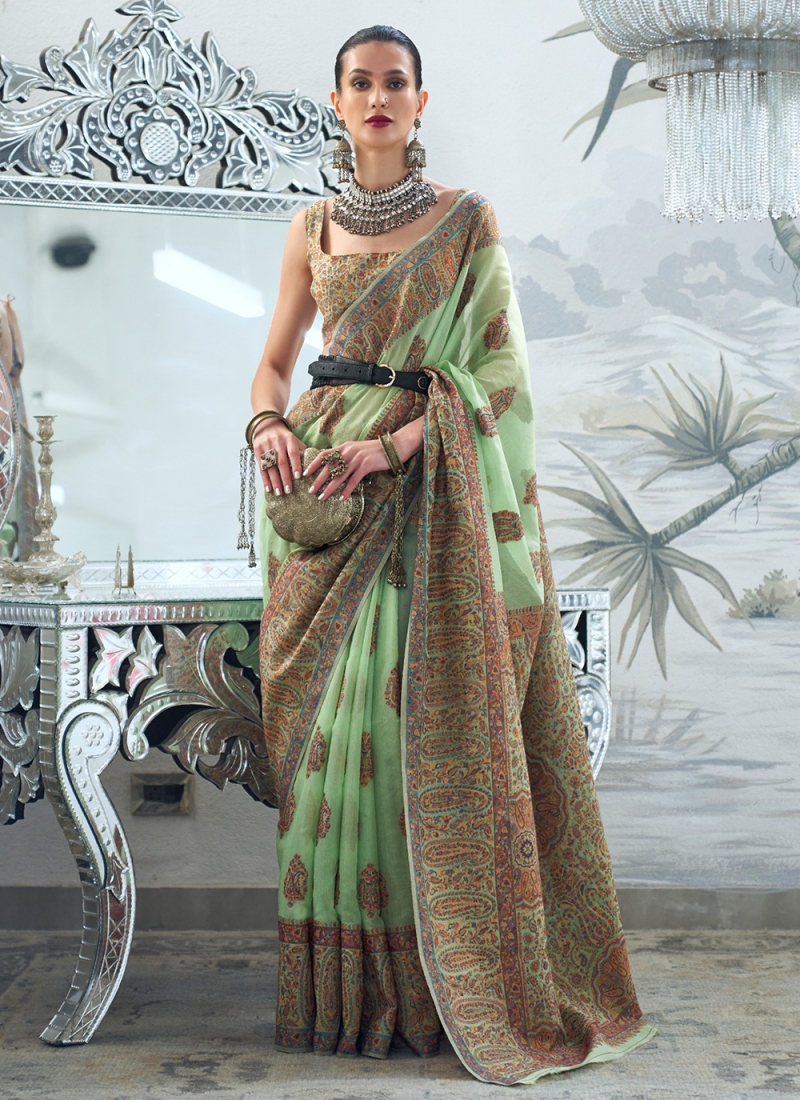 Green Wedding Sarees - Buy Green Saree For Wedding Online | Karagiri