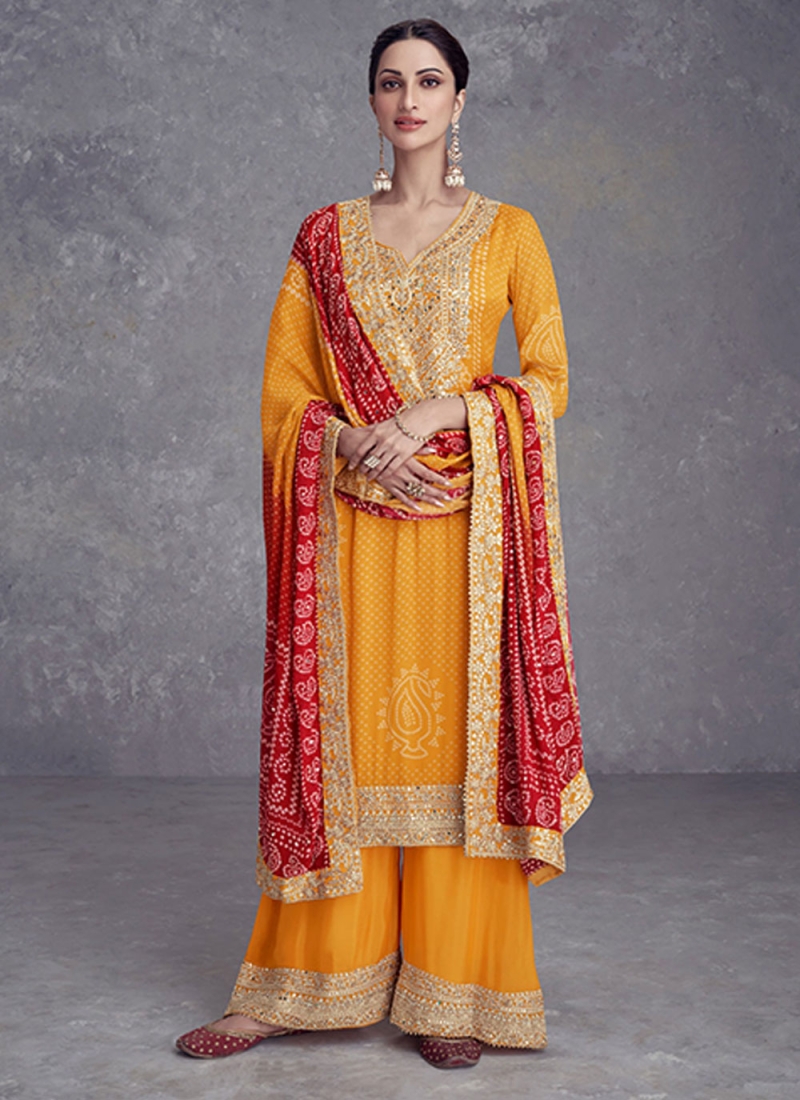 Yellow Color Readymade Salwar Kameez