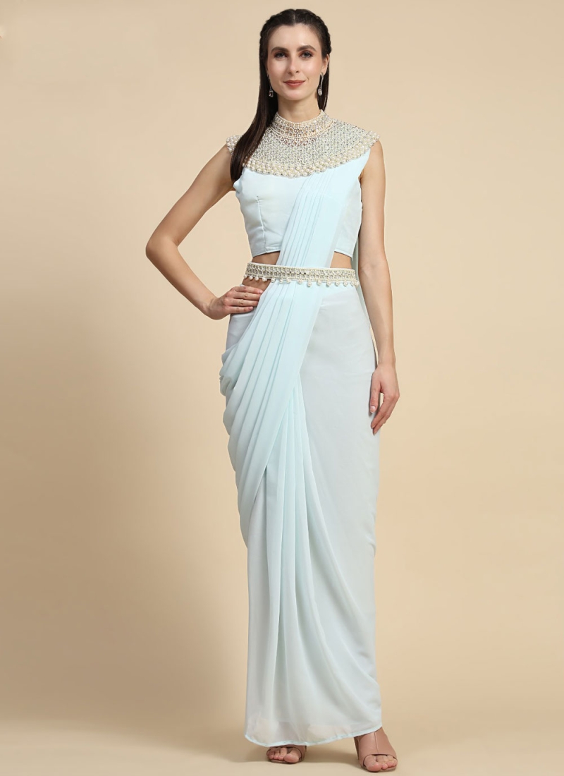 Zesty Plain Party Classic Saree